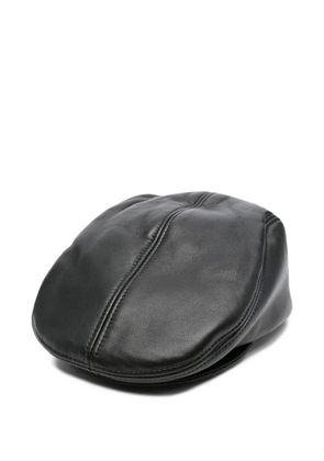 Ruslan Baginskiy leather panelled beret - Black