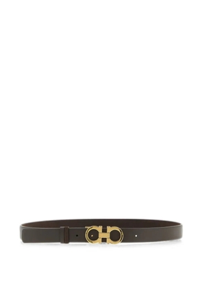 Ferragamo Gancini suede belt - Brown