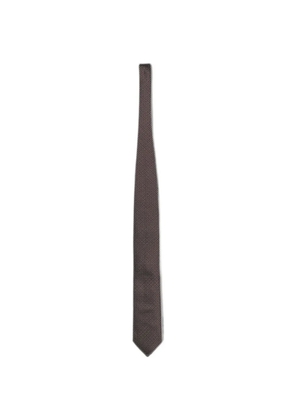 Zegna jacquard silk tie - Red
