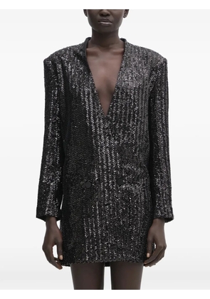 ANINE BING sequin-embellished mini dress - Black