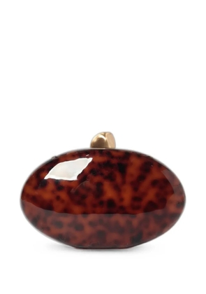 Cult Gaia Eviana tortoiseshell-effect clutch bag - Brown