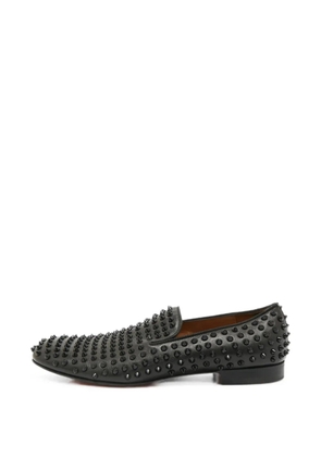 Christian Louboutin Pre-Owned Dandelion Spikes leather loafers - Black