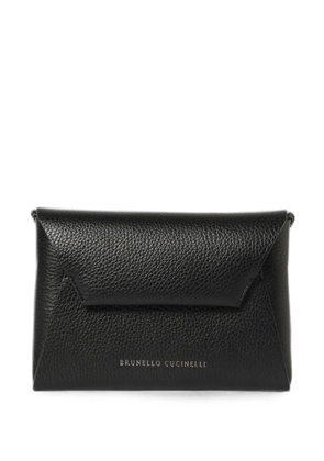 Brunello Cucinelli leather shoulder bag - Black