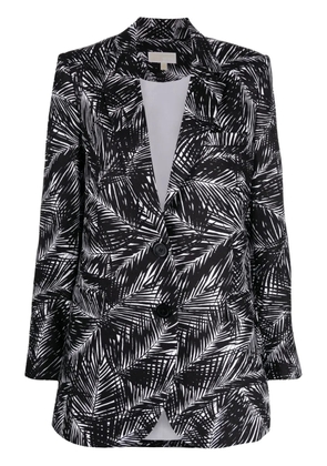 Michael Michael Kors palm-print blazer - Black