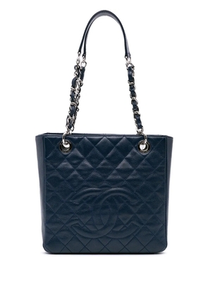 CHANEL Pre-Owned 2011 Caviar Petite Shopping tote bag - Blue