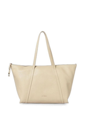 Coccinelle Nory grained leather shoulder bag - Neutrals