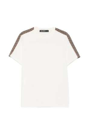 Karl Lagerfeld monogram-tape T-shirt - Neutrals