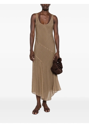 SIR. Cooper layered midi dress - Neutrals