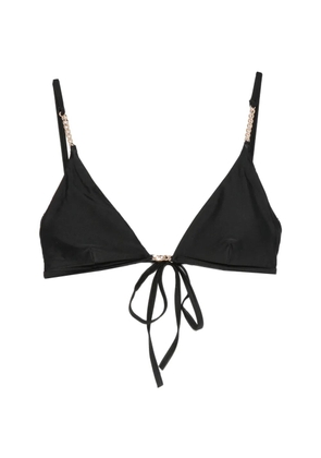 Karl Lagerfeld chain-link triangle bikini top - Black