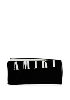 AMIRI logo-print towel - Black