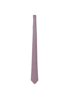 Zegna sailboat-print silk tie - Purple