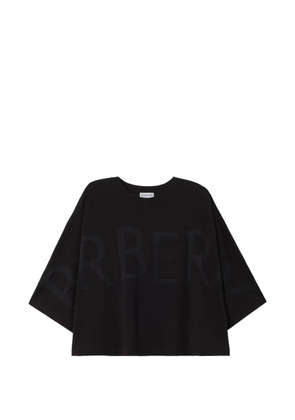 Burberry logo cotton-blend T-shirt - Black