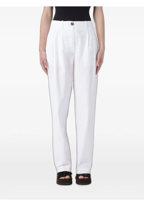 MeimeiJ pleated pressed-crease trousers - White