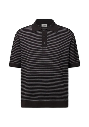 Drykorn Tamian striped polo shirt - Brown