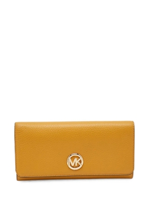 Michael Kors Vintage Fulton logo-hardware wallet - Yellow