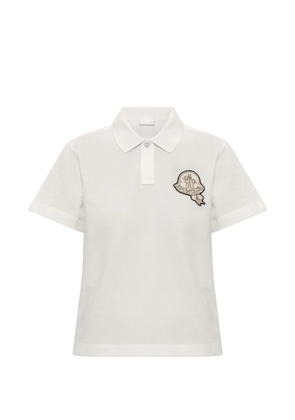 Moncler logo-patch polo shirt - Neutrals