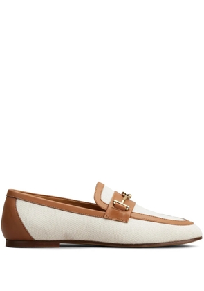 Tod's two-tone chain loafers - Neutrals