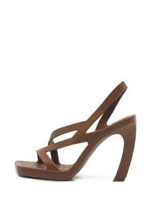 Bottega Veneta Pre-Owned Jimbo slingback sandals - Brown
