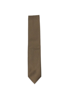 TOM FORD houndstooth-pattern tie - Brown