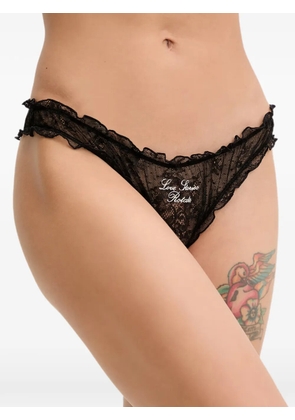 ROTATE BIRGER CHRISTENSEN embroidered lace briefs - Black
