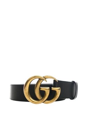Gucci Pre-Owned 2016-2026 GG Marmont Calfskin Wide belt - Black