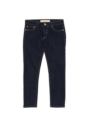 YES LONDON logo-plaque slim-fit jeans - Blue