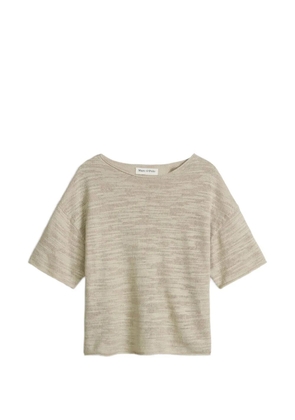 Marc O'Polo short-sleeve knit sweater - Neutrals