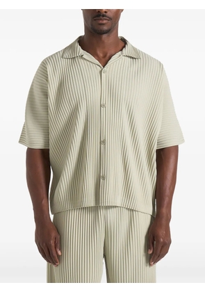 Manière De Voir Justin in sage pleated boxy shirt - Green
