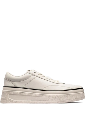 Jil Sander platform lace-up sneakers - White