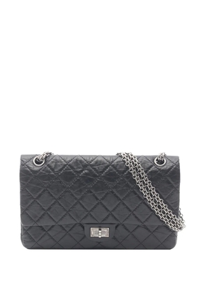 CHANEL Pre-Owned 2021-2026 Quilted Aged Calfskin Reissue 2.55 Single Flap 225 shoulder bag - Black