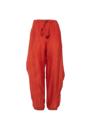 Sonia Rykiel Pre-Owned drawstring straight-leg trousers - Red
