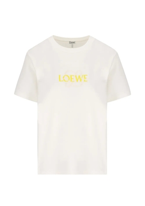 LOEWE logo-embroidered T-shirt - White