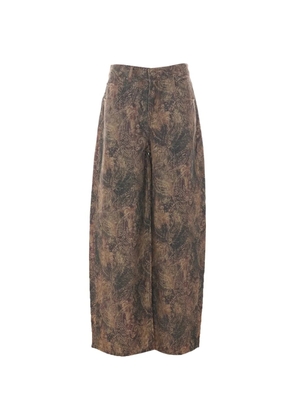 LIU JO paisley-print wide-leg jeans - Brown