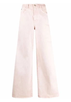 Stella McCartney logo-tape wide jeans - Pink