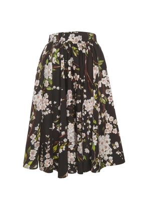 Dolce & Gabbana Pre-Owned floral-pattern midi skirt - Black