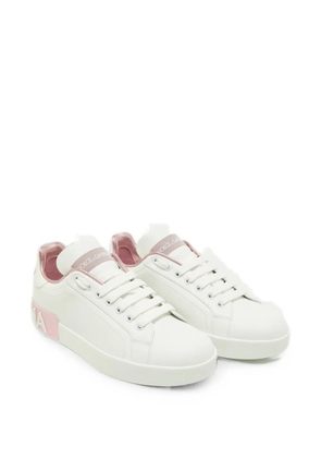 Dolce & Gabbana Pre-Owned Portofino DG logo sneakers - White