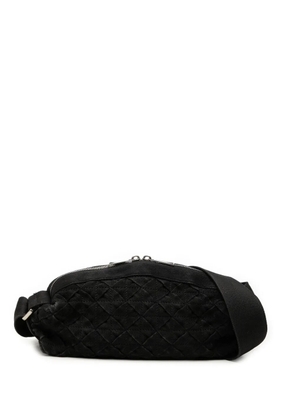 Bottega Veneta Pre-Owned 2012-2026 Canvas Intrecciato Webbing belt bag - Black