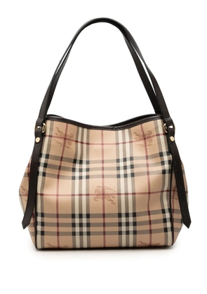 Burberry Pre-Owned 2000-2017 Small Haymarket Check Coated Canvas Canterbury tote bag - Black