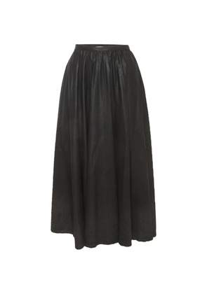 Christian Dior Pre-Owned coated pleated midi skirt - Black