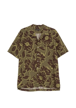 Brian Dales floral-print short-sleeve shirt - Green