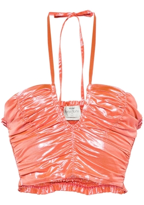 Forte Forte draped halterneck top - Pink