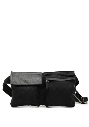 Gucci Pre-Owned 2000-2015 GG Canvas Double Pocket belt bag - Black