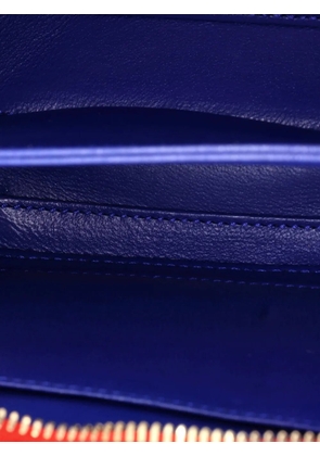 CHANEL Pre-Owned Filigree Vanity Case Quilted Caviar Small satchel - Blue