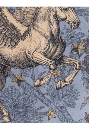 ETRO Pegasus paisley-print scarf - Blue