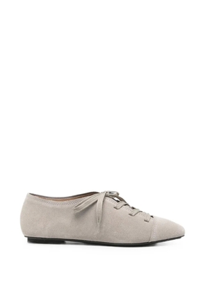 Emporio Armani lace-up square-toe derby shoes - Grey