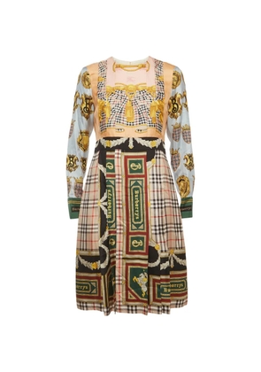 Burberry Pre-Owned pleated midi dress - Neutrals