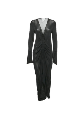 Bottega Veneta Pre-Owned ruched-detail midi dress - Black