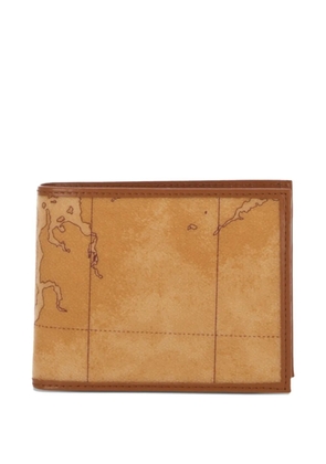 ALVIERO MARTINI 1° CLASSE map-print wallet - Neutrals