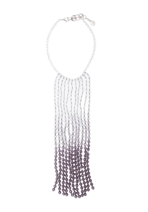 Emporio Armani degradé-effect necklace - White