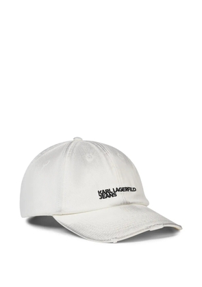 Karl Lagerfeld Jeans logo-embroidered baseball cap - Neutrals